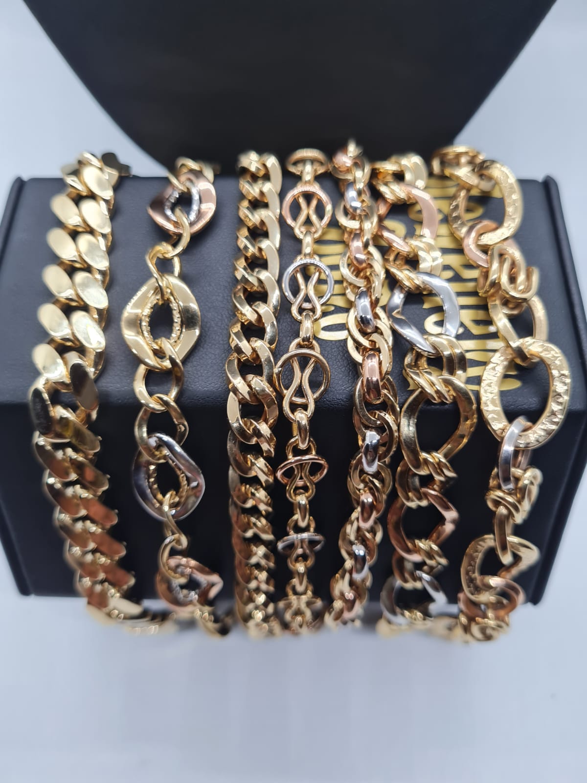 golden male bracelet